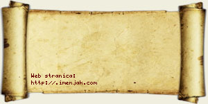 Hana Stojanović vizit kartica